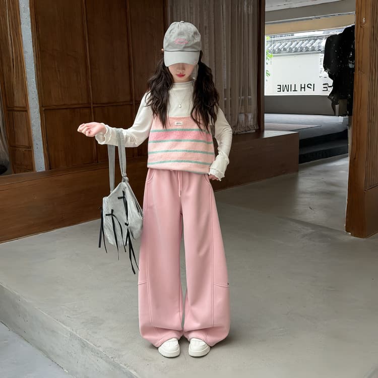 BOBBY ABLEY Полосы Майка Двухкомпонентный Набор Волшебных Цветов Kids Повседневный Спортивный Костюм Наборы - изображение 2