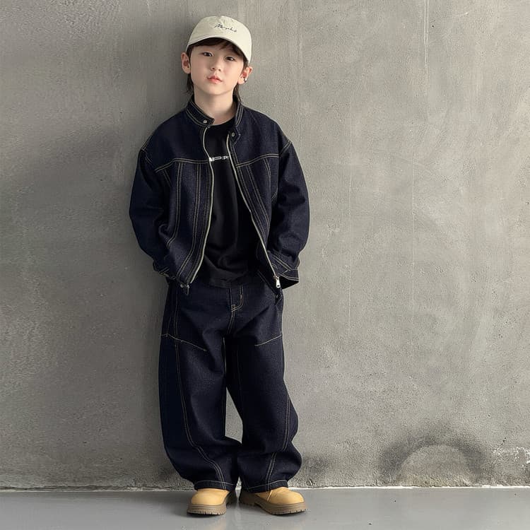 BOBBY ABLEY Темно-синий Kids Повседневные спортивные костюмы Наборы - изображение 4