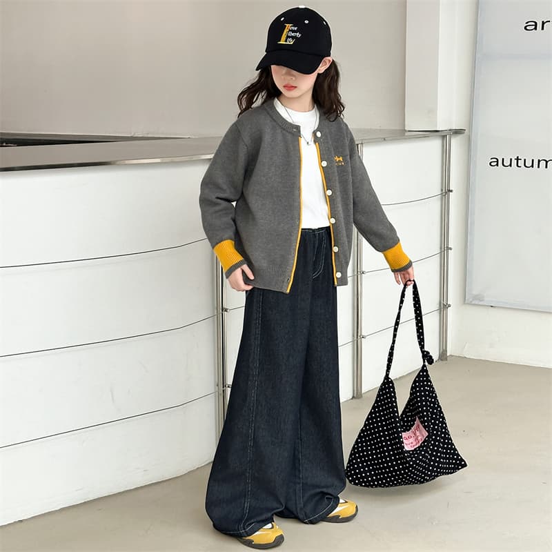 BOBBY ABLEY Серый Кардиган Свитер Kids Свитеры - изображение 4