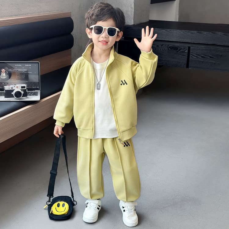 BOBBY ABLEY Зеленый желтый Kids Повседневные спортивные костюмы Наборы - изображение 6