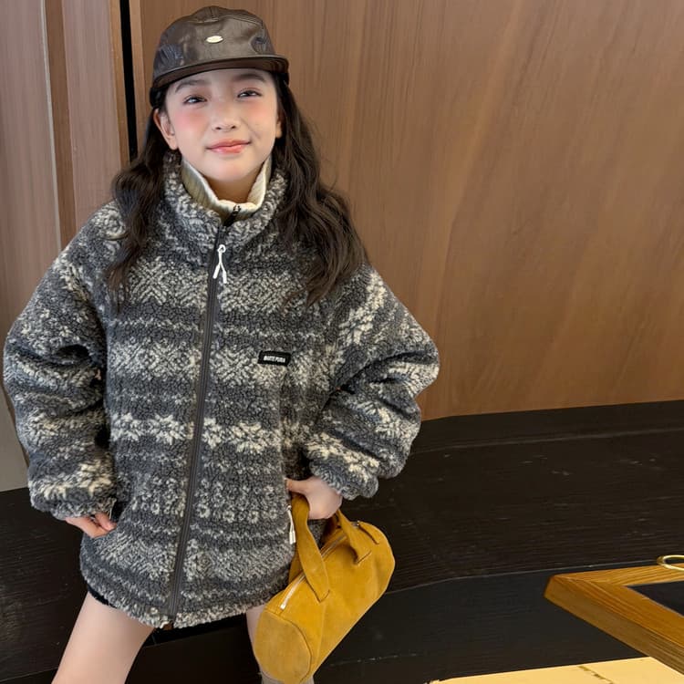 BOBBY ABLEY Серый Kids Утеплённые куртки - изображение 2