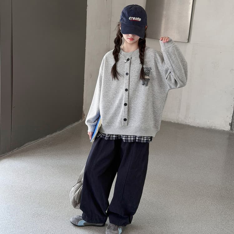BOBBY ABLEY Серый Kids Толстовки - изображение 4