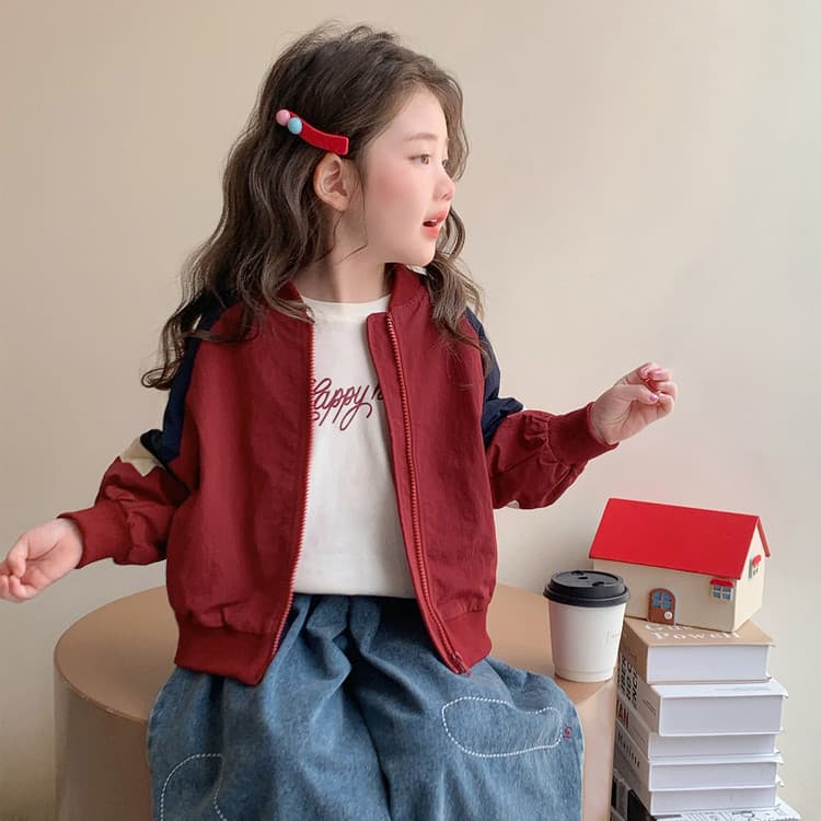 BOBBY ABLEY Бургундский Kids Куртки - изображение 4