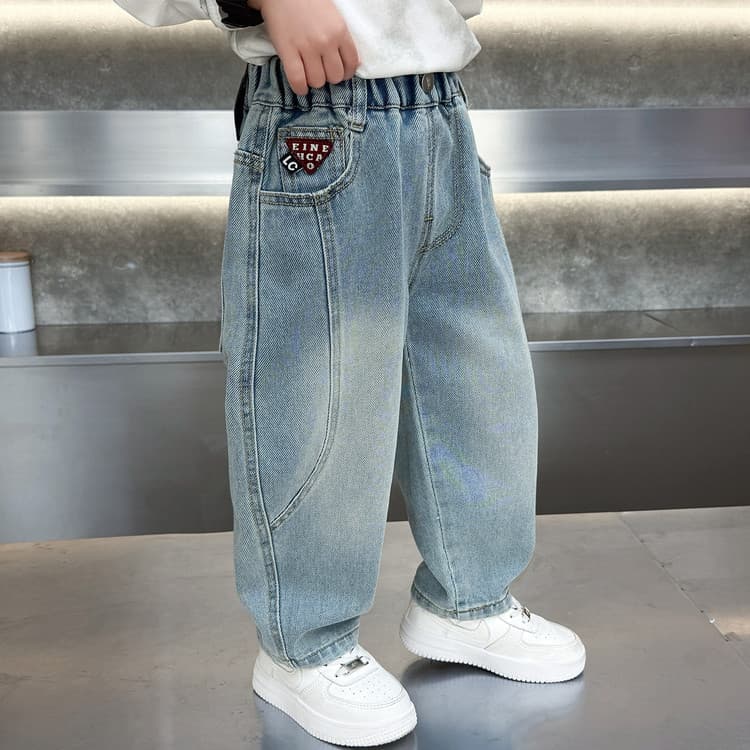BOBBY ABLEY Светло-синий Kids Джинсы - изображение 4