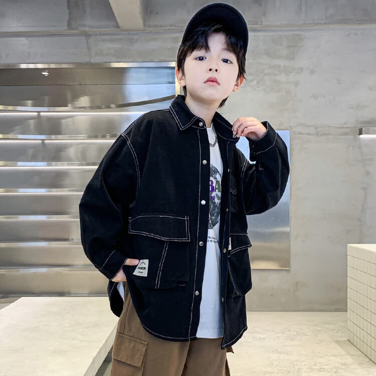 BOBBY ABLEY Черный Kids Повседневный Рубашки - изображение 2