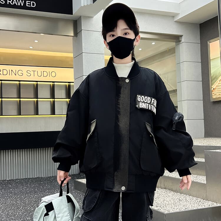 BOBBY ABLEY Черный Kids Утеплённые куртки - изображение 3