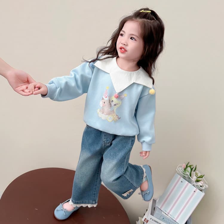 BOBBY ABLEY Синий Kids Джинсы - изображение 6