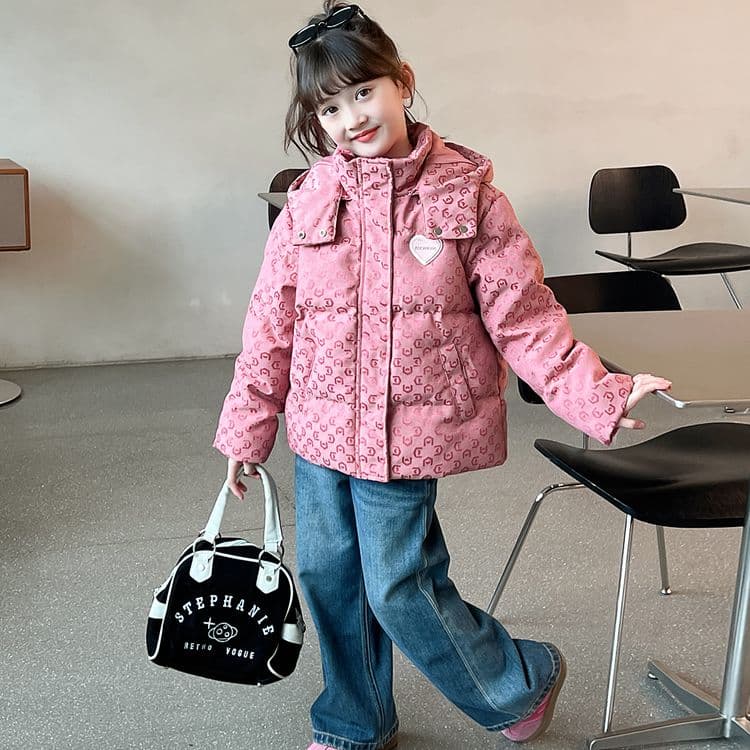 BOBBY ABLEY Розовый Kids Утеплённые куртки - изображение 3