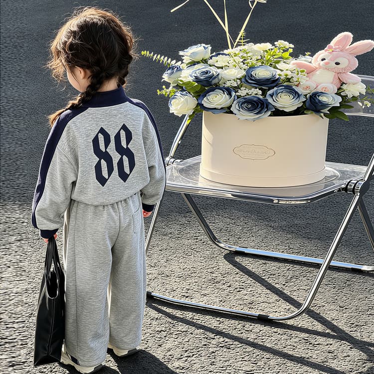 BOBBY ABLEY Серый Kids Повседневные спортивные костюмы Наборы - изображение 5