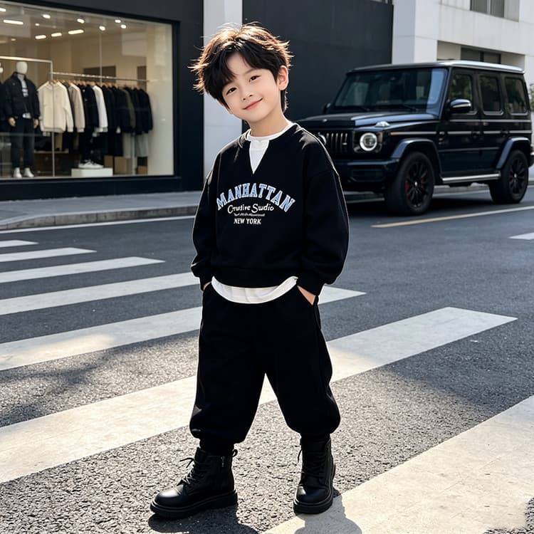 BOBBY ABLEY Темно-синий Kids Повседневные спортивные костюмы Наборы - изображение 3