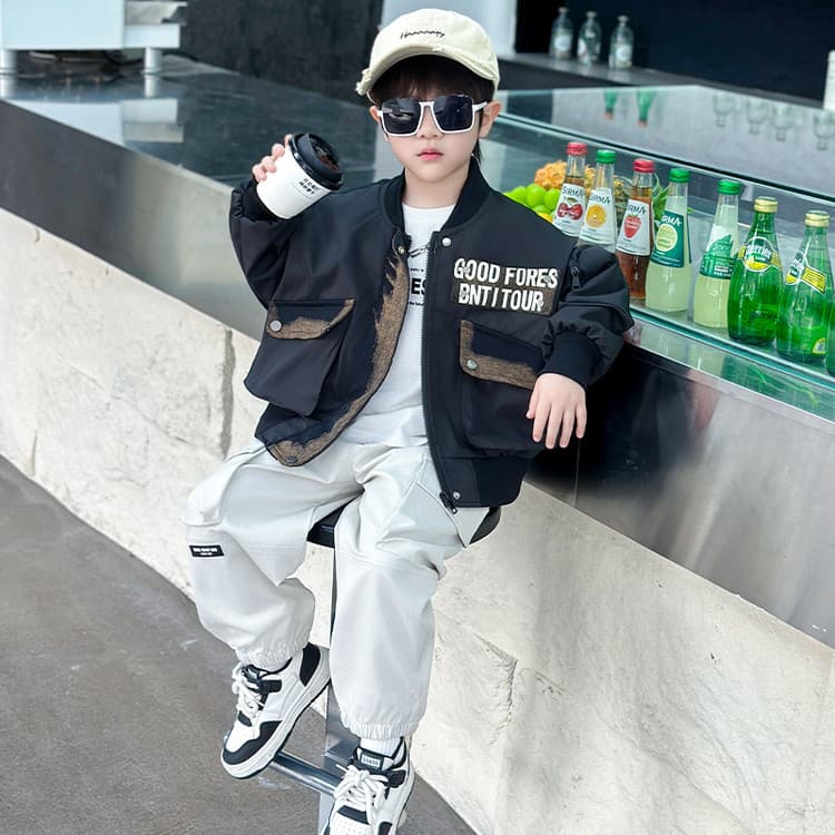 BOBBY ABLEY Черный Kids Куртки - изображение 3