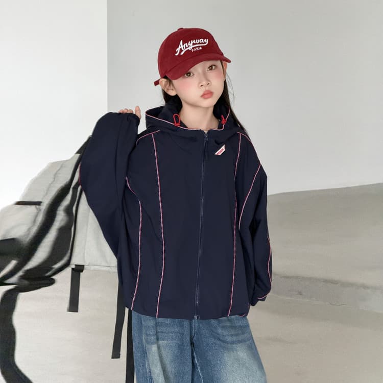 BOBBY ABLEY Темно-синий Kids Куртки - изображение 3