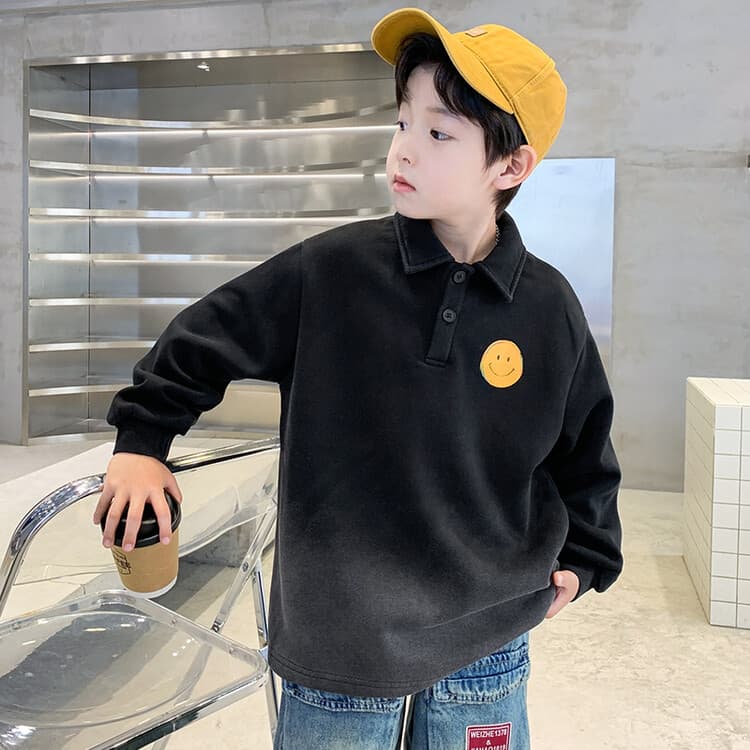 BOBBY ABLEY Выцветший черный Kids Толстовки - изображение 4