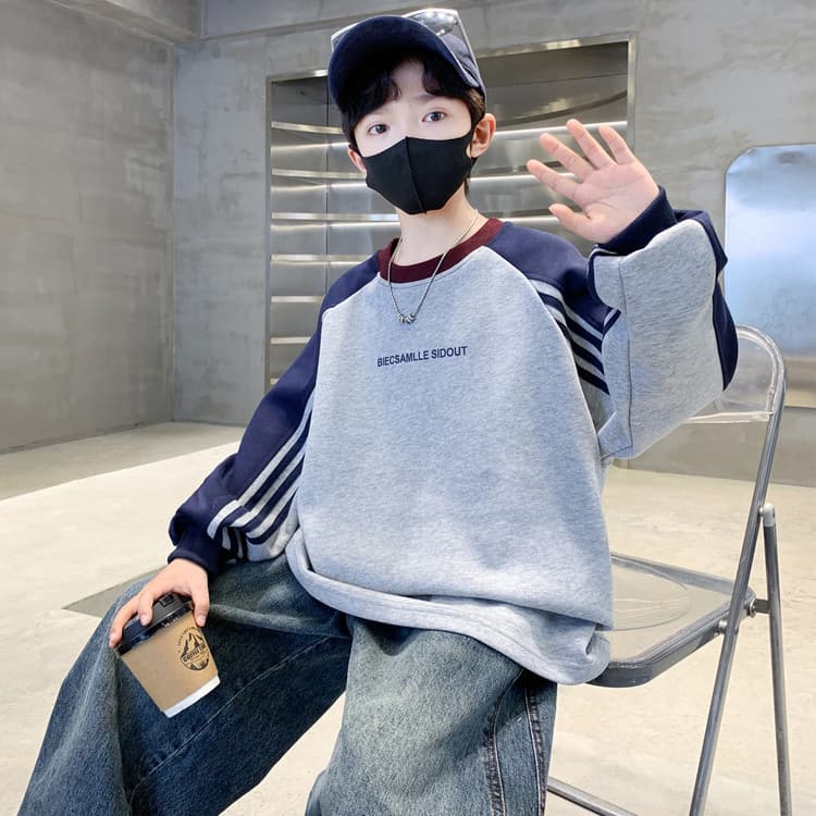 BOBBY ABLEY Серый Kids Толстовки - изображение 6