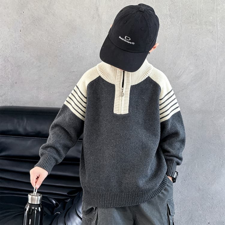 BOBBY ABLEY Серый Kids Свитеры - изображение 6