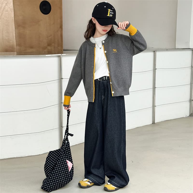 BOBBY ABLEY Серый Кардиган Свитер Kids Свитеры - изображение 7