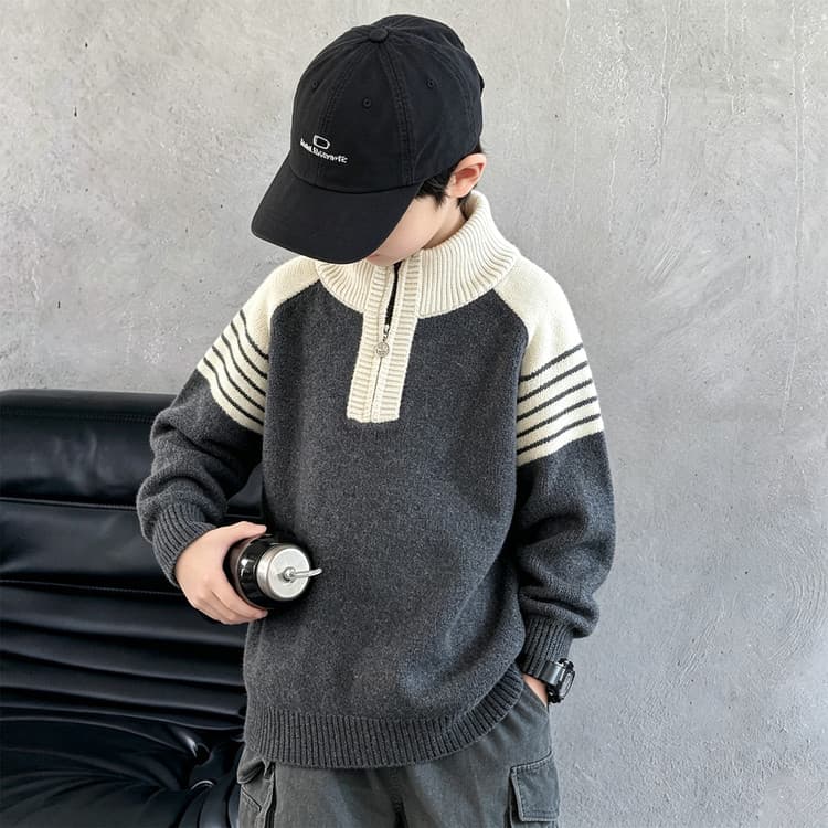 BOBBY ABLEY Серый Kids Свитеры - изображение 7