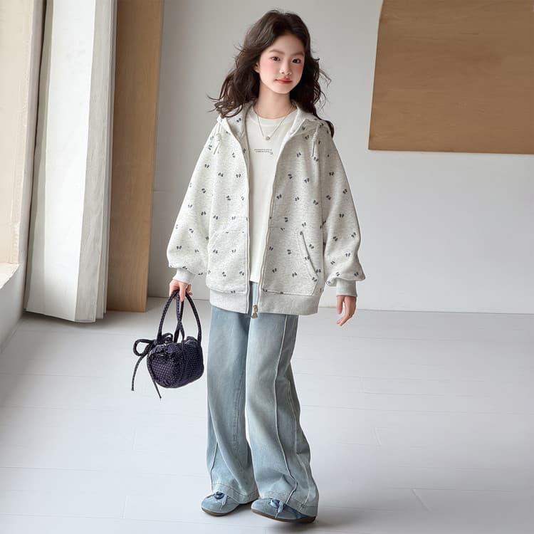 BOBBY ABLEY Вересковый серый Kids Толстовки - изображение 4
