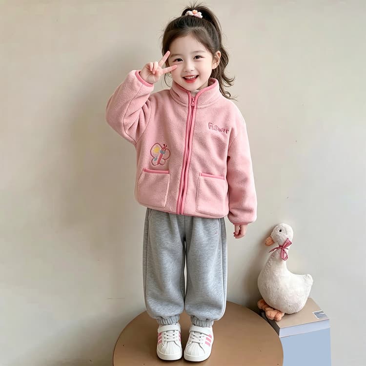 BOBBY ABLEY Розовый Kids Утеплённые куртки - изображение 2
