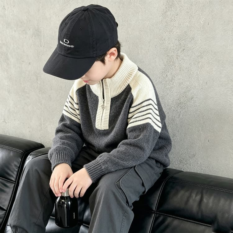 BOBBY ABLEY Серый Kids Свитеры - изображение 5