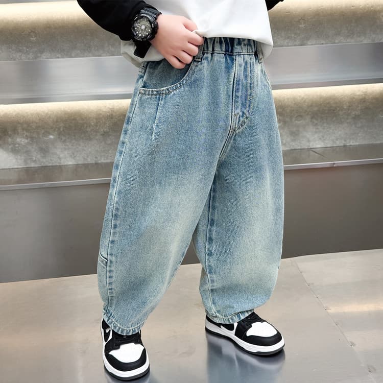 BOBBY ABLEY Светло-синий Kids Джинсы - изображение 4