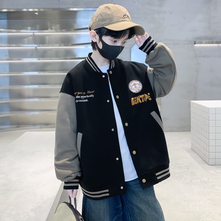 BOBBY ABLEY Черный Kids Бейсбольные куртки - изображение 6