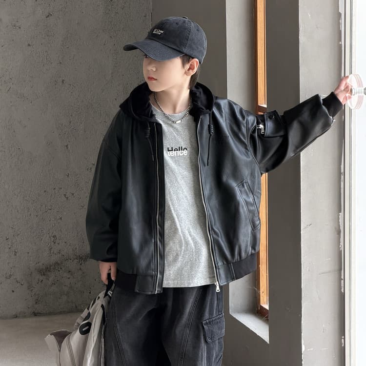 BOBBY ABLEY Черный Kids Куртки - изображение 4