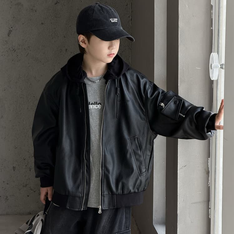 BOBBY ABLEY Черный Kids Куртки - изображение 3