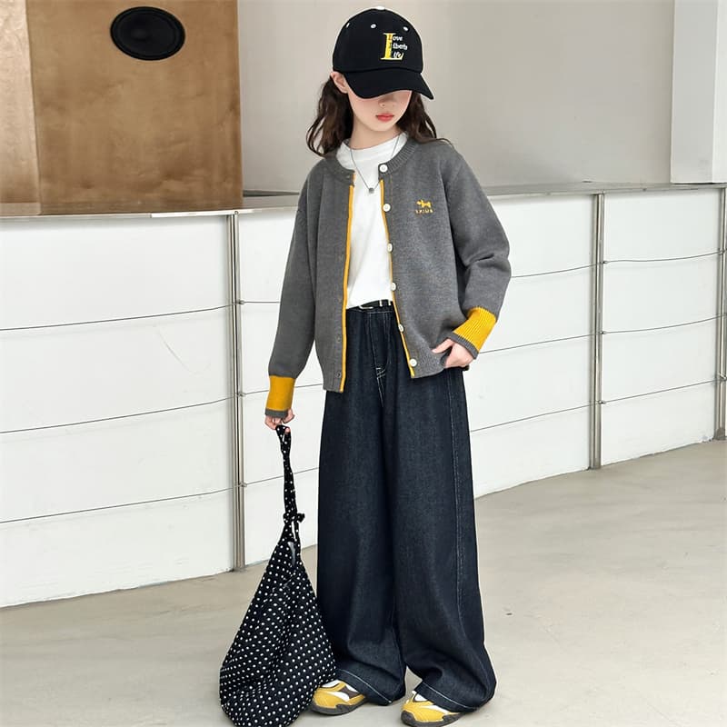 BOBBY ABLEY Серый Кардиган Свитер Kids Свитеры - изображение 6