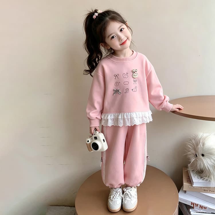 BOBBY ABLEY Розовый Kids Повседневные спортивные костюмы Наборы - изображение 3