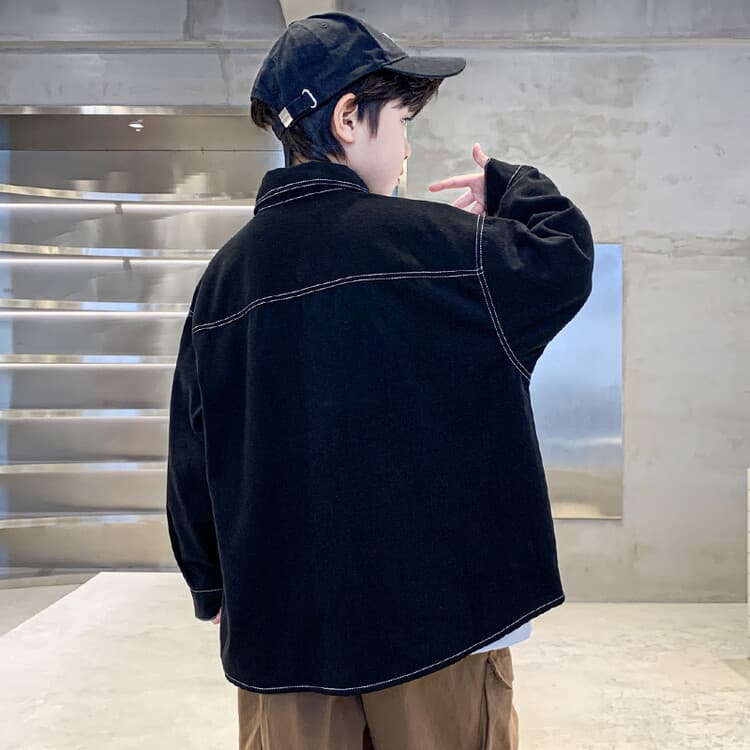 BOBBY ABLEY Черный Kids Повседневный Рубашки - изображение 5