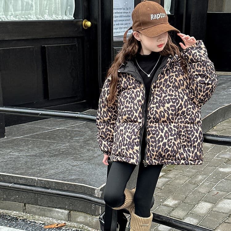 BOBBY ABLEY Леопардовый принт Kids Утеплённые куртки - изображение 6