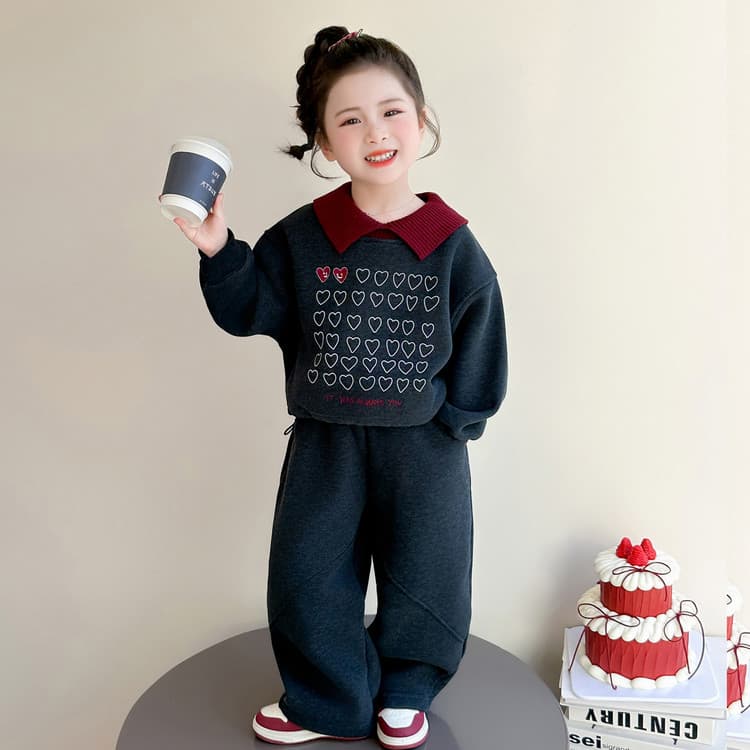 BOBBY ABLEY Черно-серый Kids Повседневные спортивные костюмы Наборы - изображение 3