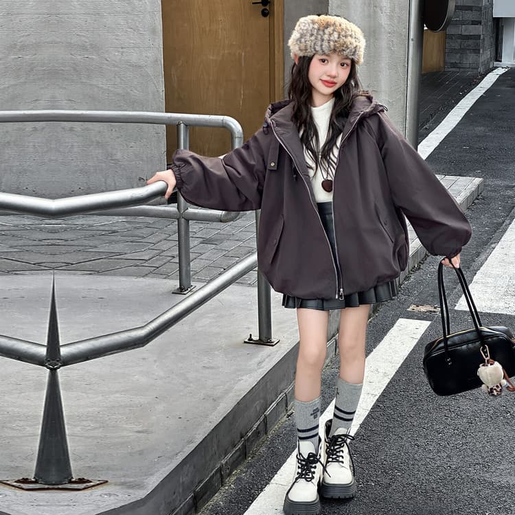 BOBBY ABLEY Темный кофейный (утеплённая куртка) Детские утеплённые куртки - изображение 4