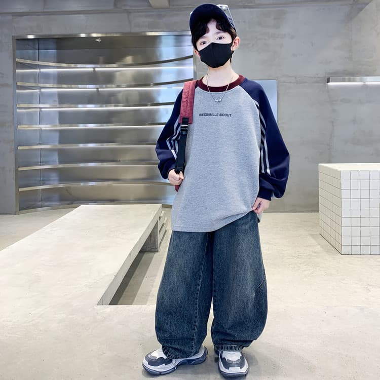 BOBBY ABLEY Серый Kids Толстовки - изображение 5