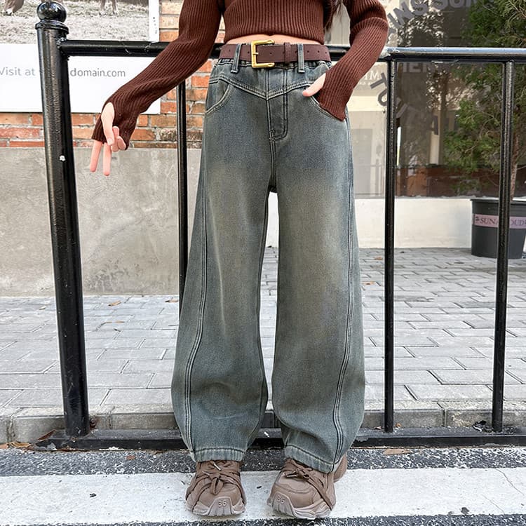 BOBBY ABLEY Голубо-серый Kids Джинсы - изображение 3