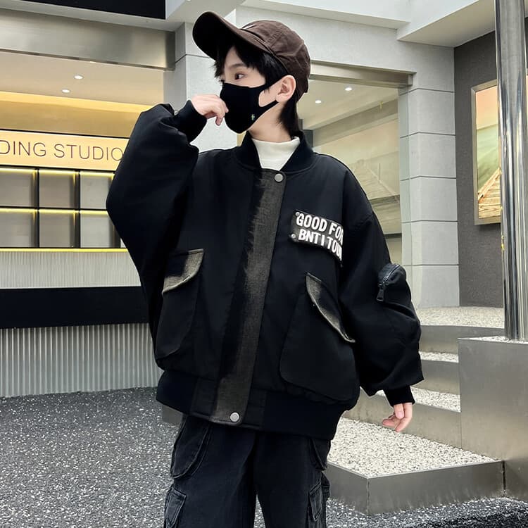 BOBBY ABLEY Черный Kids Утеплённые куртки - изображение 8