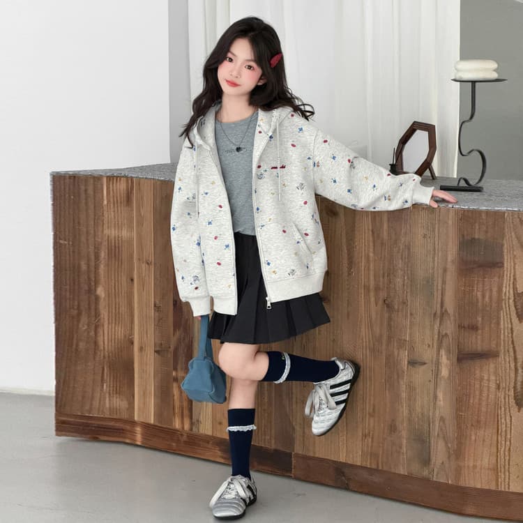 BOBBY ABLEY Вересковый серый Kids Толстовки - изображение 2