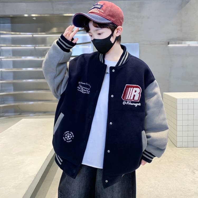 BOBBY ABLEY Темно-синий Kids Бейсбольные куртки - изображение 7