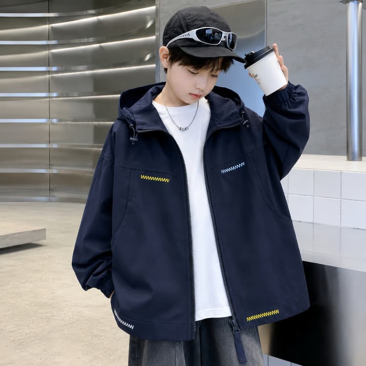 BOBBY ABLEY Темно-синий Kids Куртки - изображение 6