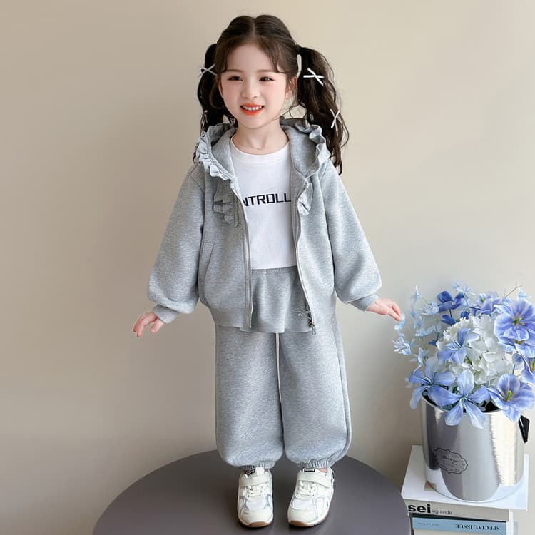 BOBBY ABLEY Рюш Свитшот Набор волшебных цветов Kids Повседневные спортивные костюмы Наборы - изображение 2