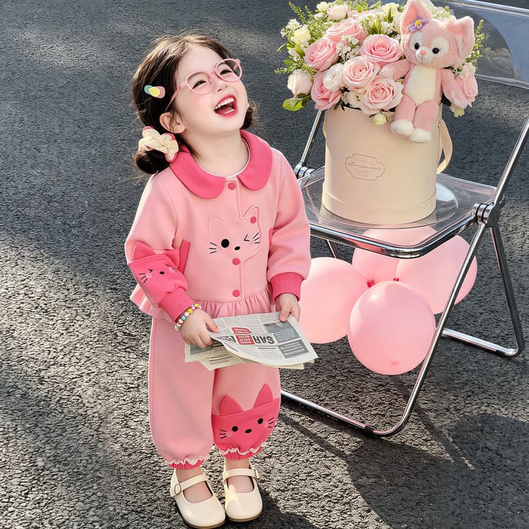 BOBBY ABLEY Розовый Kids Повседневные спортивные костюмы Наборы - изображение 5
