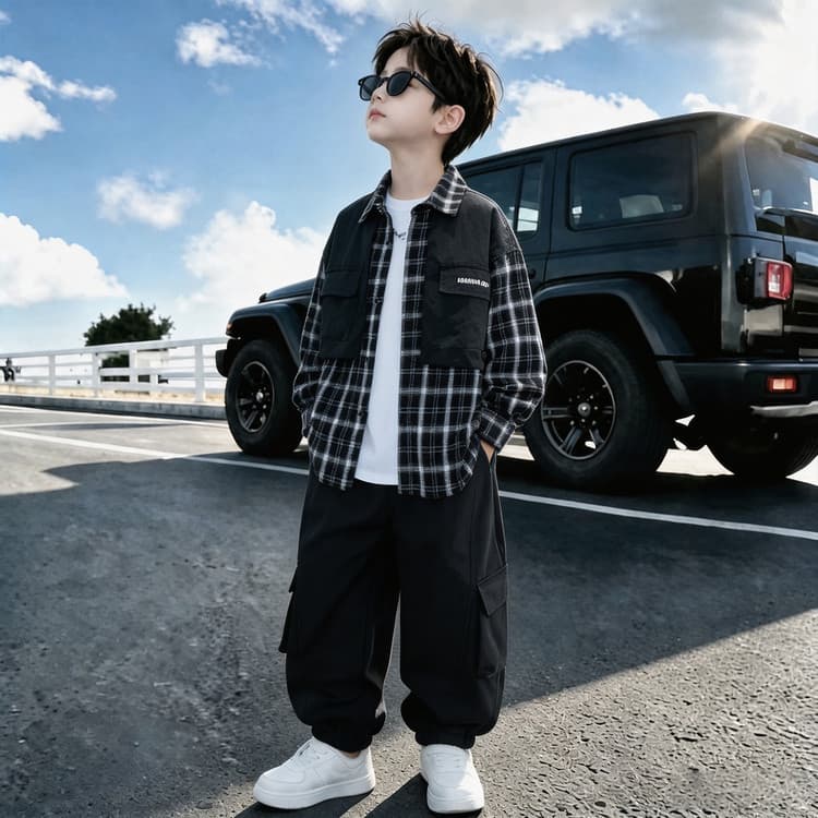 BOBBY ABLEY Черный (Одежда Комплекты) Kids Повседневные Спортивные Костюмы Комплекты - изображение 6