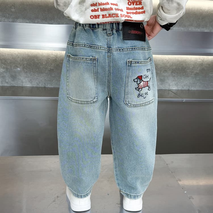 BOBBY ABLEY Светло-синий Kids Джинсы - изображение 2