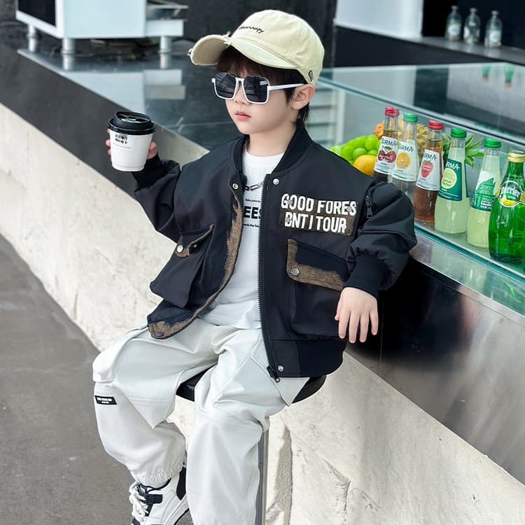 BOBBY ABLEY Черный Kids Куртки - изображение 2