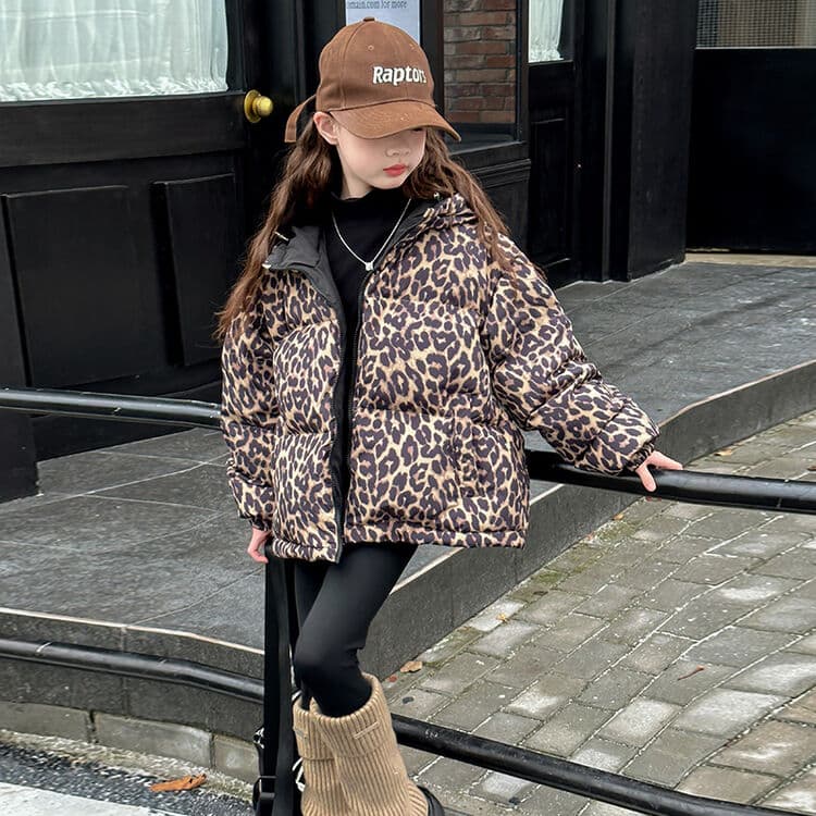 BOBBY ABLEY Леопардовый принт Kids Утеплённые куртки - изображение 7