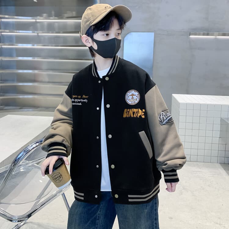 BOBBY ABLEY Черный Kids Бейсбольные куртки - изображение 5