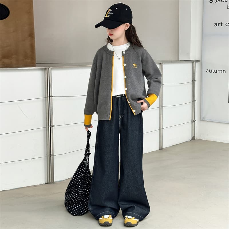 BOBBY ABLEY Серый Кардиган Свитер Kids Свитеры - изображение 5