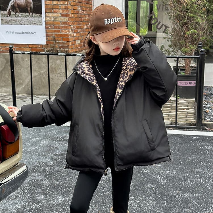 BOBBY ABLEY Леопардовый принт Kids Утеплённые куртки - изображение 3