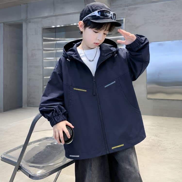 BOBBY ABLEY Темно-синий Kids Куртки - изображение 4